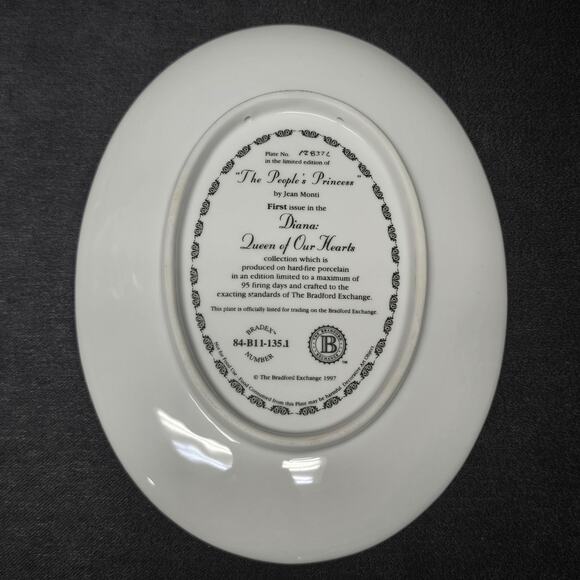 Bradford Exchange THE PEOPLES PRINCESS Diana Collector Plate Queen of Our Hearts - Picture 2 of 7